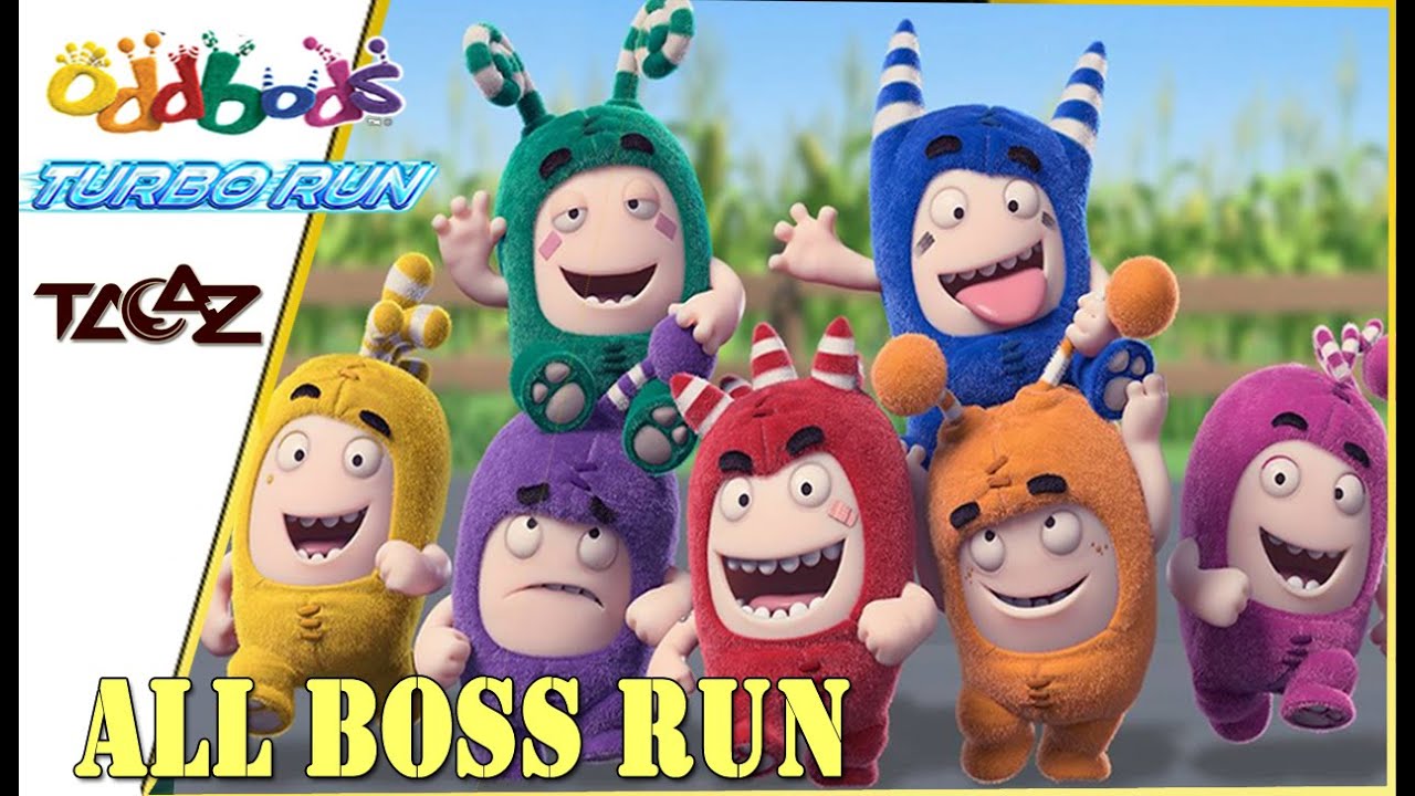 [Oddbods Turbo Run] ☞ ALL BOSS RUN |  ☞  Fuse, Pogo, Bubbles, Jeff, Newt, Slick, Zee!!!