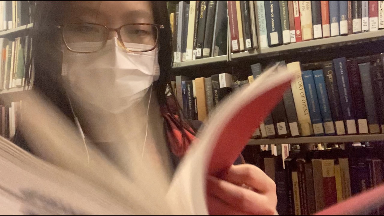 Perusing the stacks of library books // PUBLIC ASMR