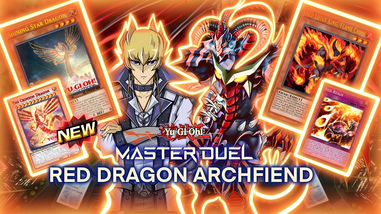 NEW RED DRAGON ARCHFIEND SUPPORTS AGAIN?! RED LOTUS FLAME CRIME & SHINING STAR DRAGON | MASTER DUEL