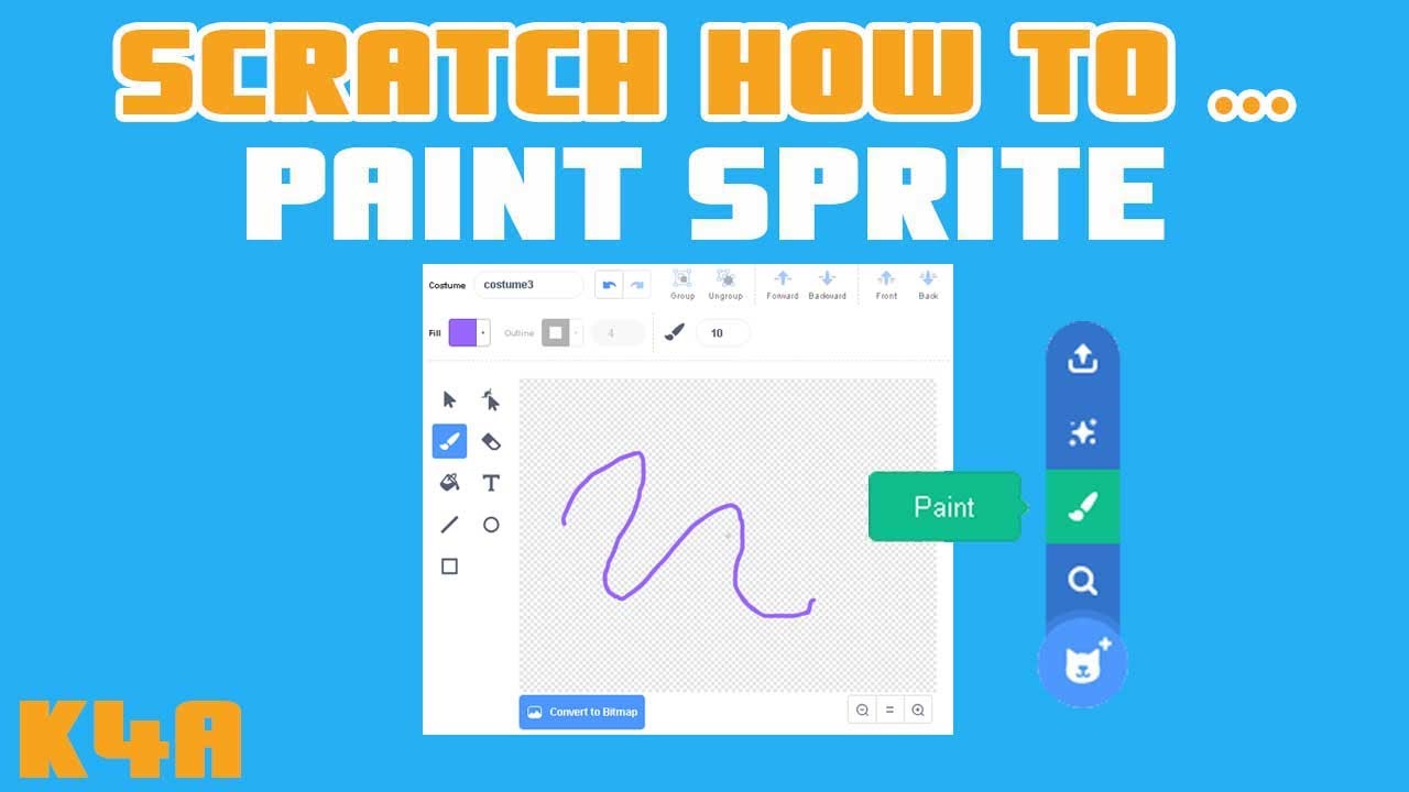 Scratch How To - Paint Sprite