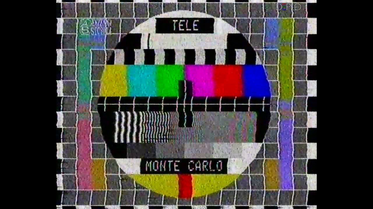 1990 - Antenna Sicilia-Telemontecarlo - Monoscopio notturno
