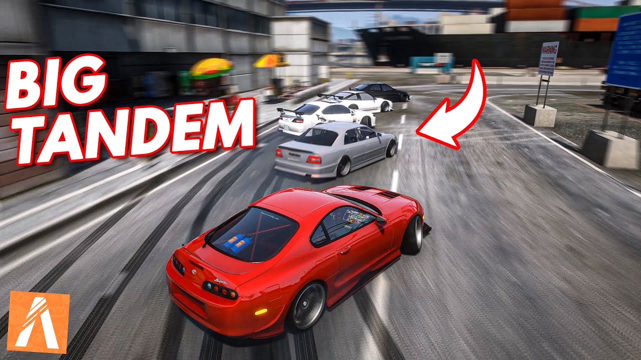 FiveM Drift Tandem TRAINS - Los Santos - GTA 5 - FullBoost Drifting