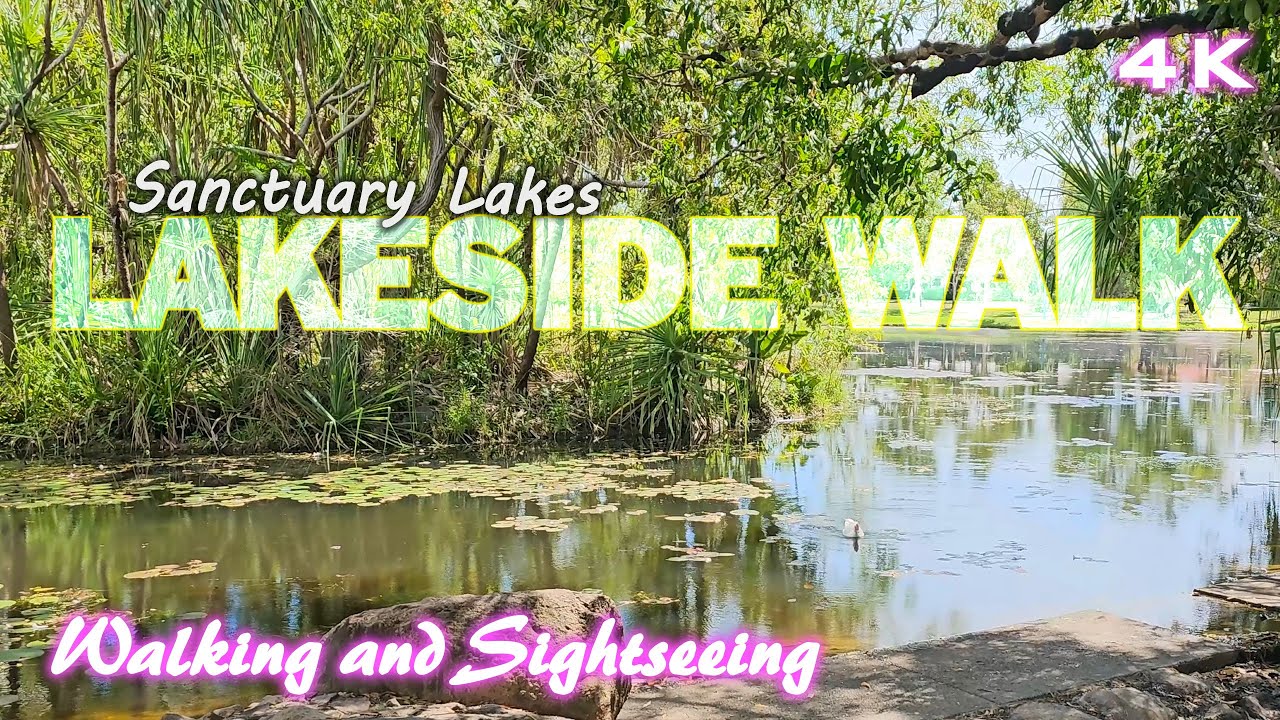 Palmerston Relaxing Walk Exploring Sanctuary Lakes Park in the Northern Territory Australia 4K Tour