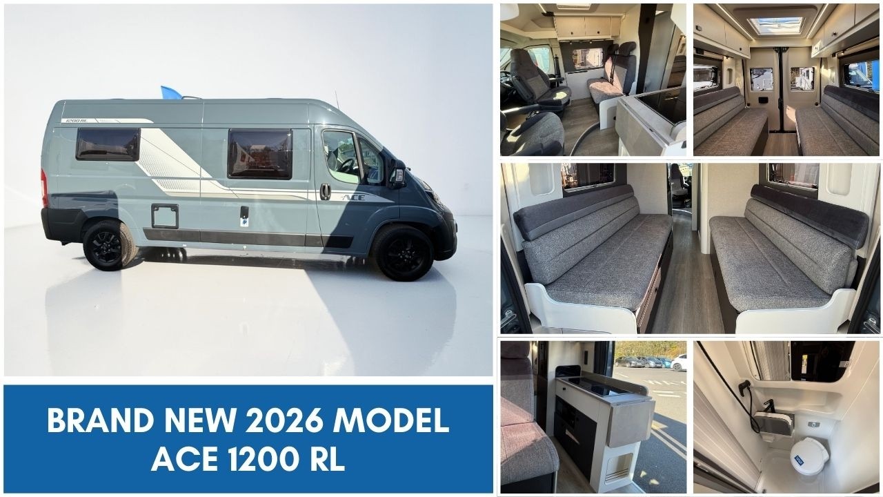 BRANDE NEW 2026 MODEL - ACE 1200 RL Camper - Yorkshire Caravans & Motorhomes (Auto & Manual Options)