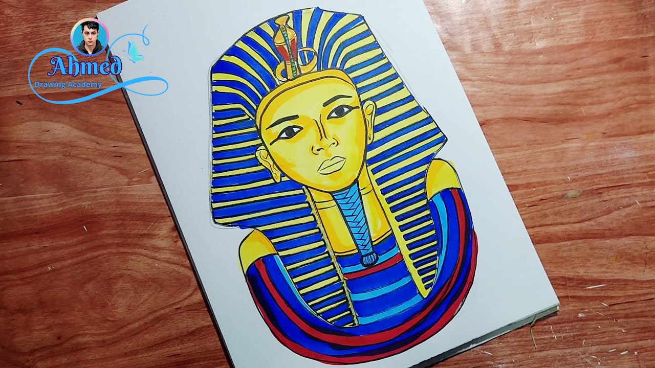 رسم توت عنخ امون
