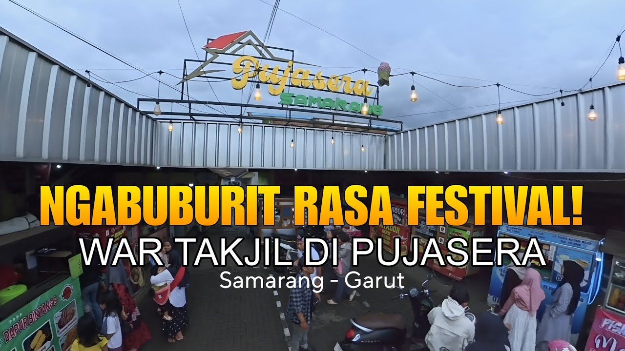 TAKJIL MURAH & VARIATIF! NGABUBURIT DI PUJASERA SAMARANG - GARUT 😍
