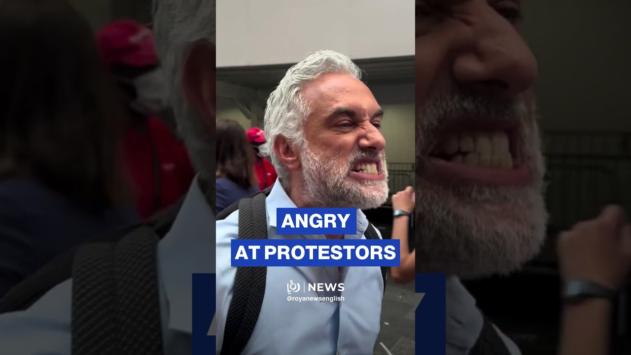 Man snaps at pro-Palestine demonstrators in NYC&rsquo;s Times Square