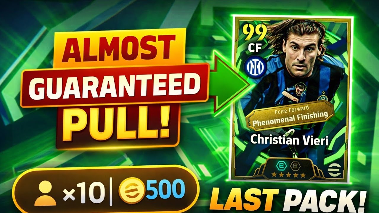 INSANE 85 Rated Legend Pull!! 😱 | Christian Vieri Pack Opening in eFootball 2026 🔥