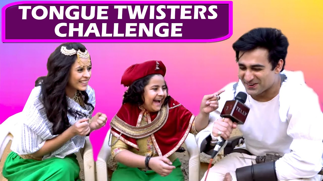 Aladdin Naam Toh Suna Hoga Stars Sonal & Krishang Take TONGUE TWISTERS CHALLENGE | Telly Reporter