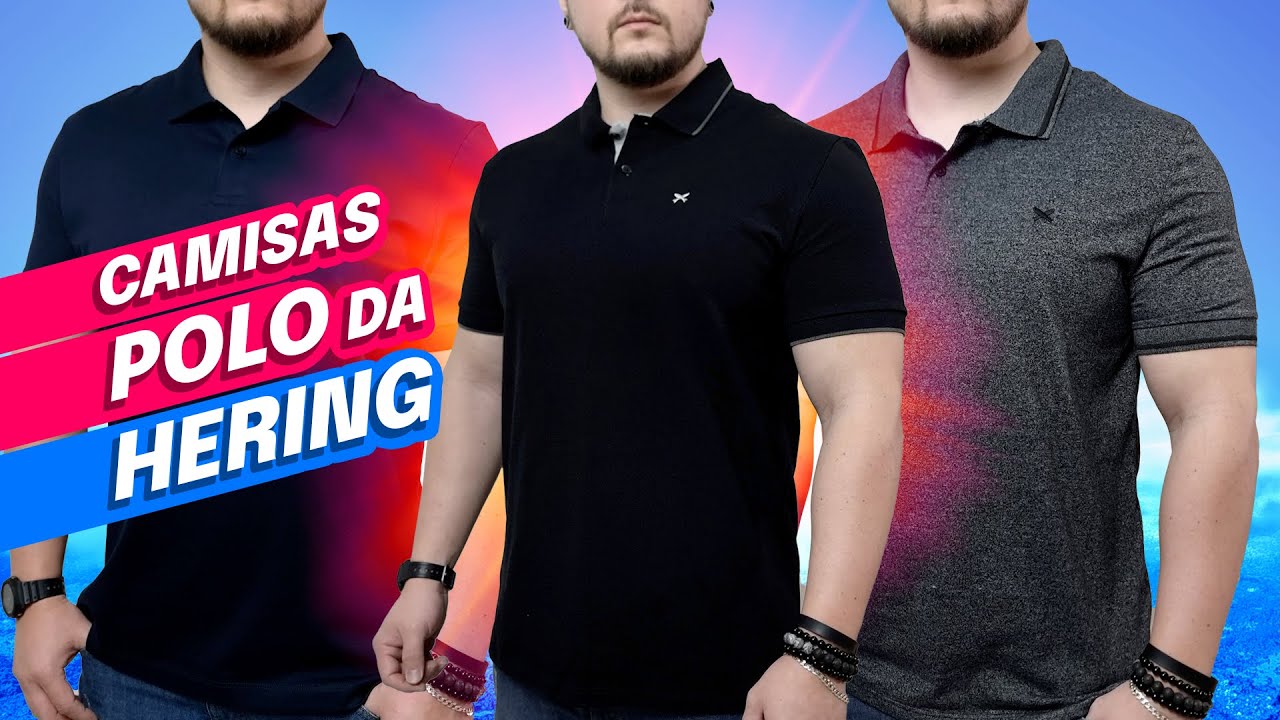 CAMISAS POLO da HERING - Como são? Valem a pena? Como ficam no corpo? Veja o review completo