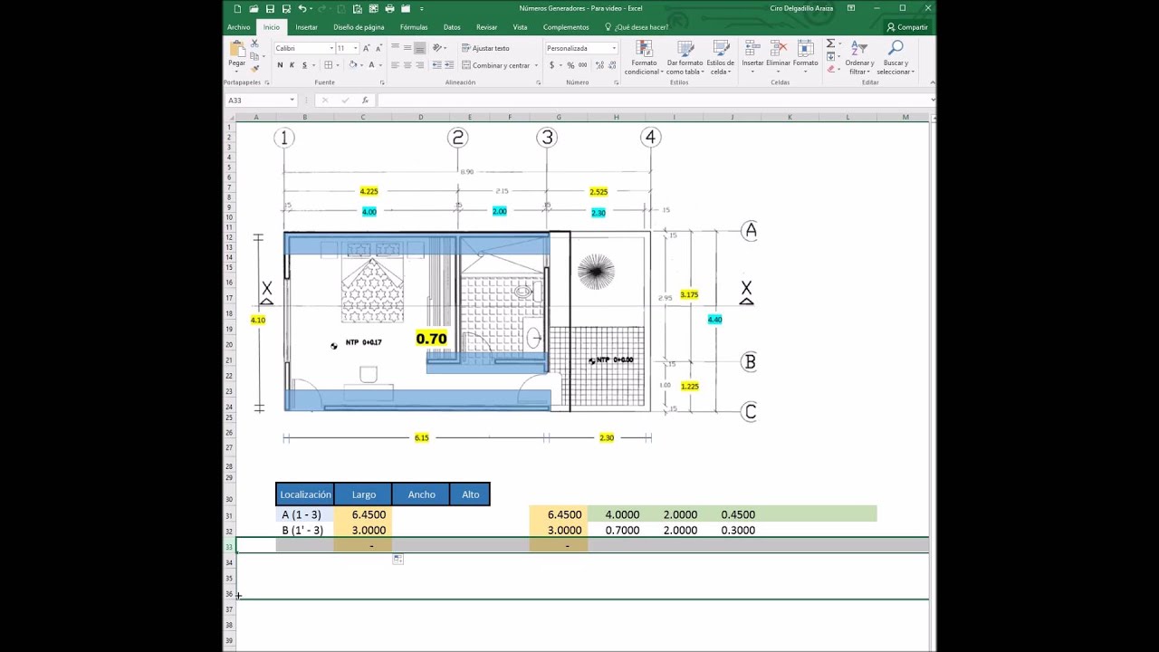 Cuantificación de conceptos de proyectos de construcción - Parte 2