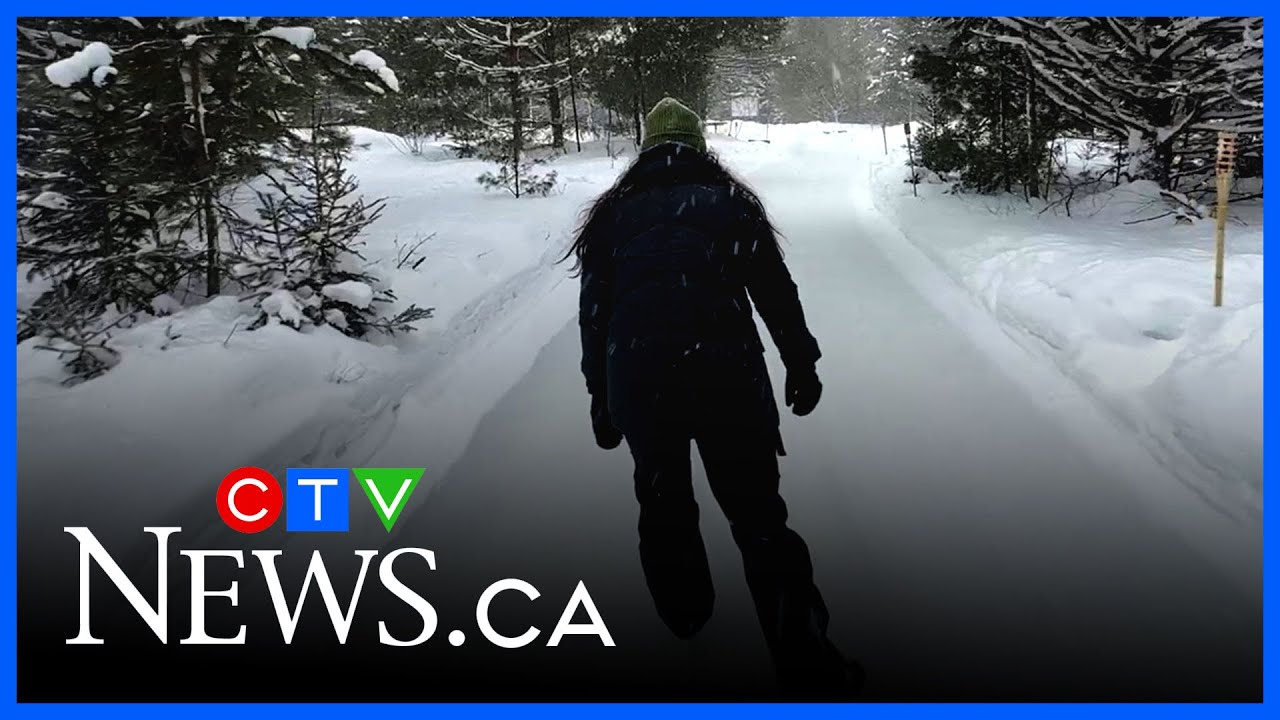 Forest ice trail near Ottawa becomes winter destination