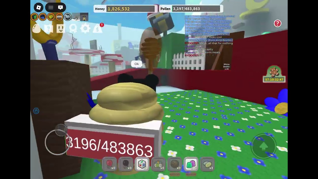 Playing bee swarm simulator with @yacine-x4f
