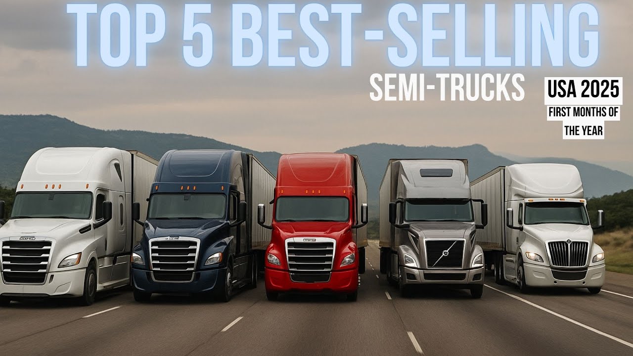 TOP 5 TRUCKS (CLASS 8) &ndash; Best-Selling Semi-Trucks in the USA 2025