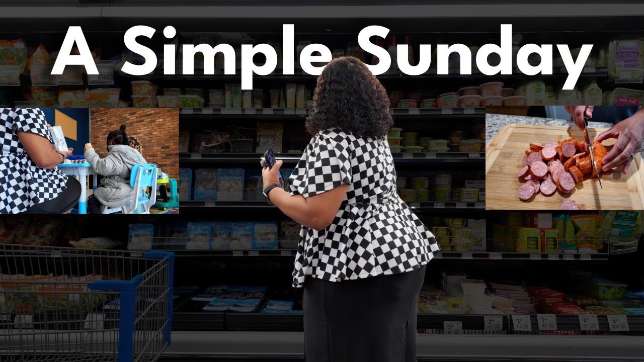 A Simple Sunday Vlog | Teaching Sunday School, Grocery Shopping & Cooking Dinner