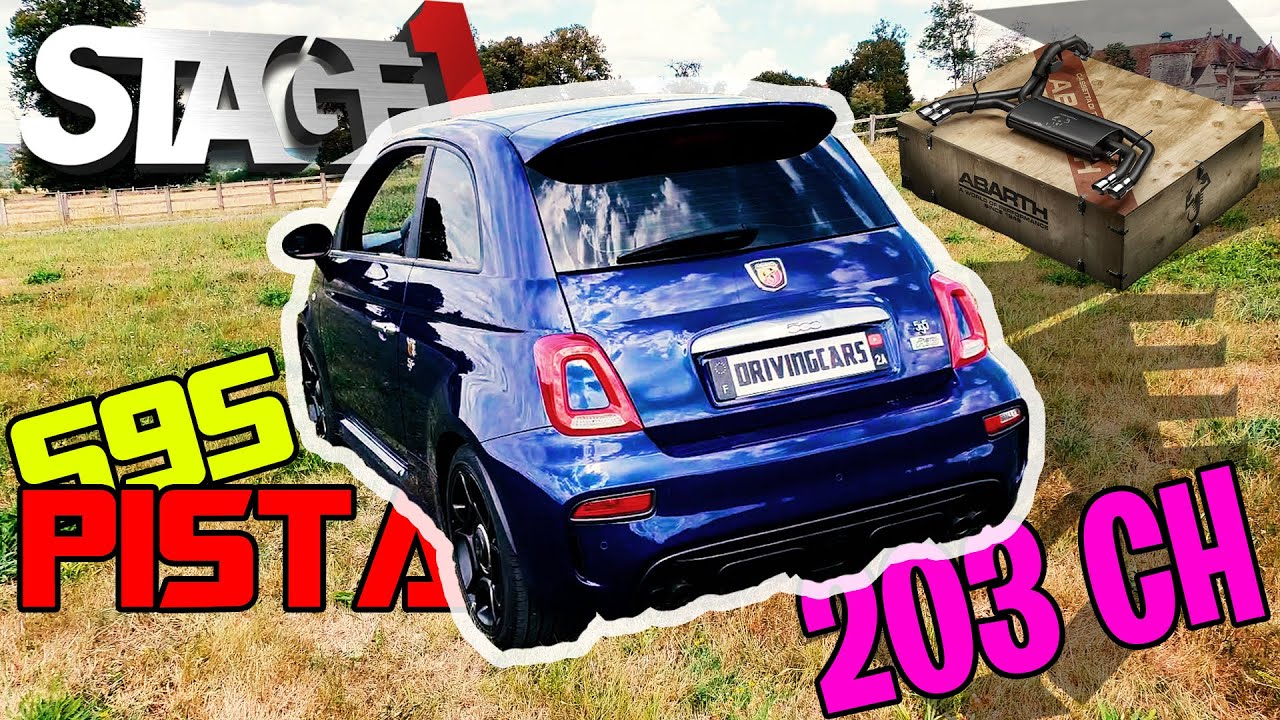 ESSAI ABARTH 595 PISTA STAGE 1 LIGNE MONZA !!! 👿 200 CHEVAUX DANS UN POT DE YAOURT DIABOLIQUE ☠