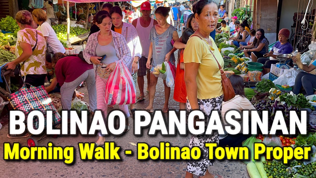 BOLINAO PANGASINAN Walking Tour | TOWN PROPER, Public Market + El Pescador Resort | Philippines