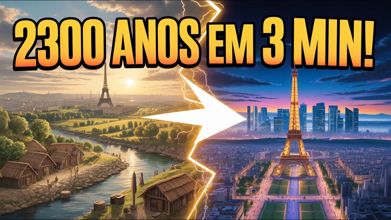 Impressionante Evolução de Paris 3D – 2.300 Anos em Minutos!
