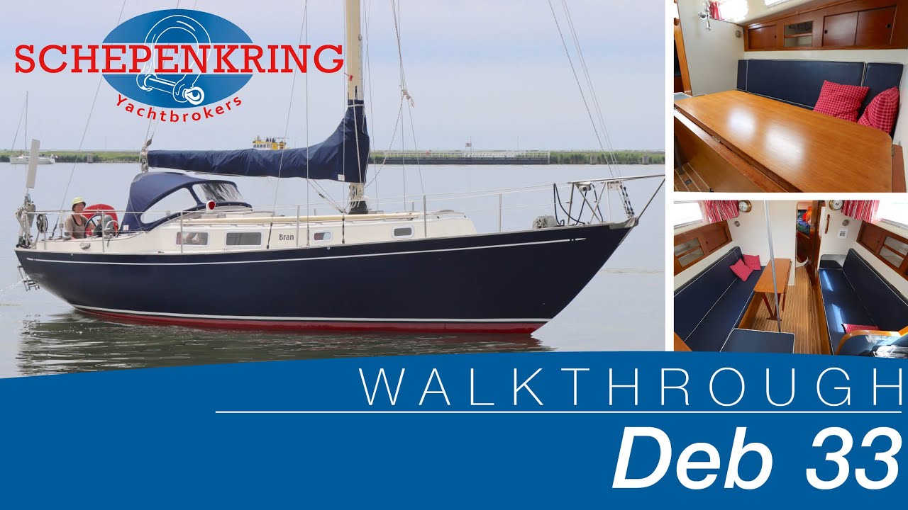 DEB 33, Sparkman & Stephens Design, for sale | Yacht Walkthrough | @ Schepenkring Lelystad | 4K