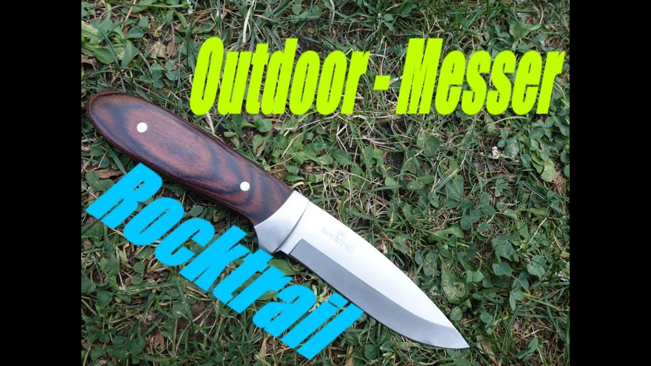 Rocktrail - Outdoor Messer mit Pakka Griff ,Fixed Plade, Lidl Outdoor Messer