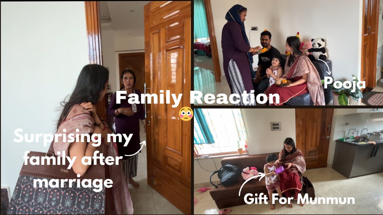 Surprising my family after marriage😳| Family Reaction 😂| Rashmi Joshi’s 
