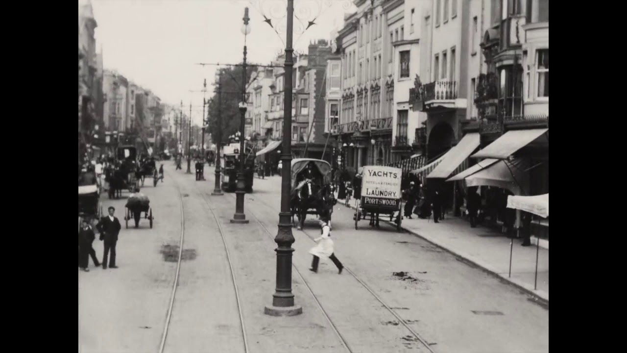 Tram Journey through Southampton (1900) British Mutoscope & Biograph