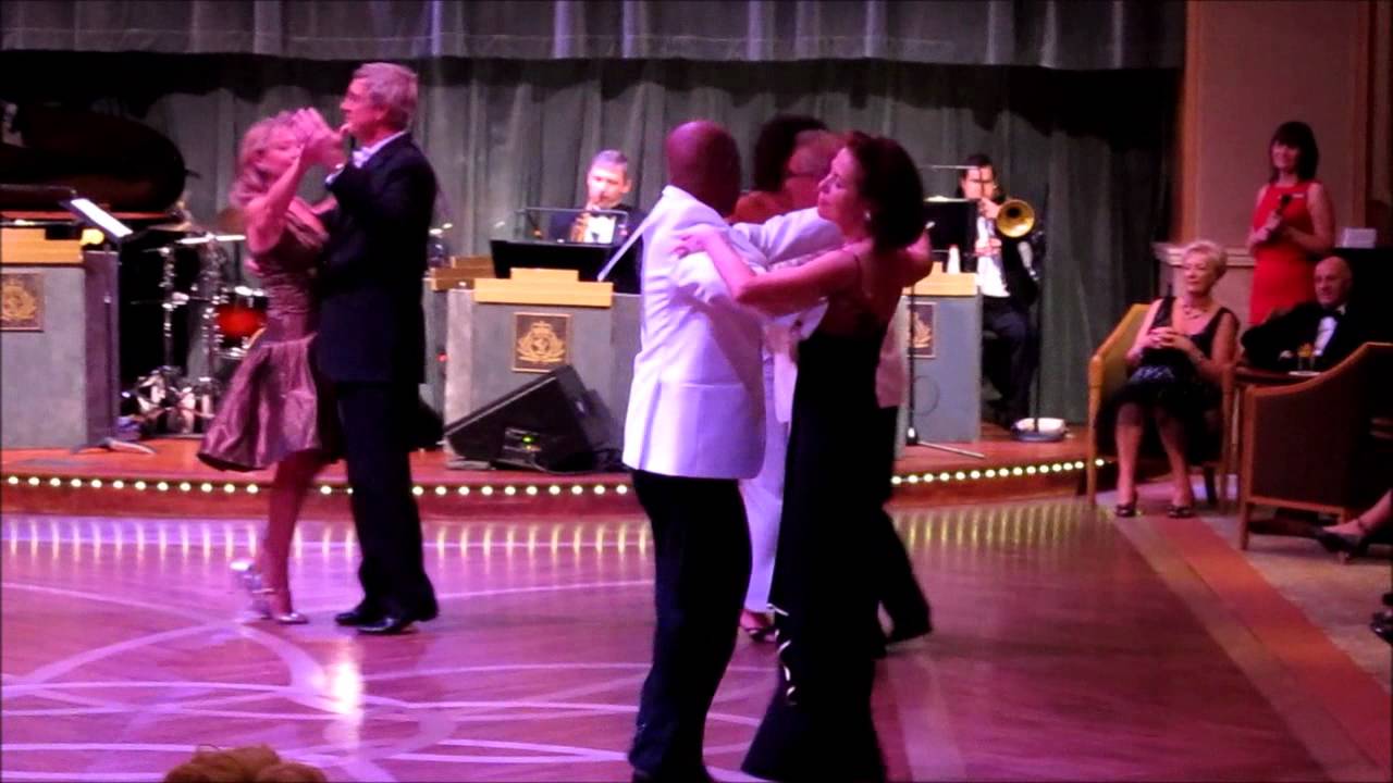 Dancing on Cunard's ms Queeen Elizabeth (Queen's Room) ~ ballroom dance competition
