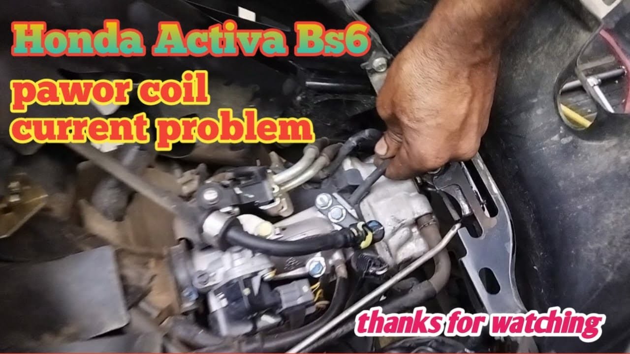 HONDA ACTIVA BS6 power coil current problem solved👍  #honda #activa