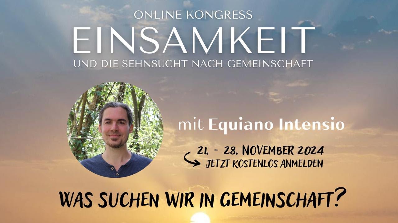 Equiano Intensio über die Sehnsucht nach Gemeinschaft