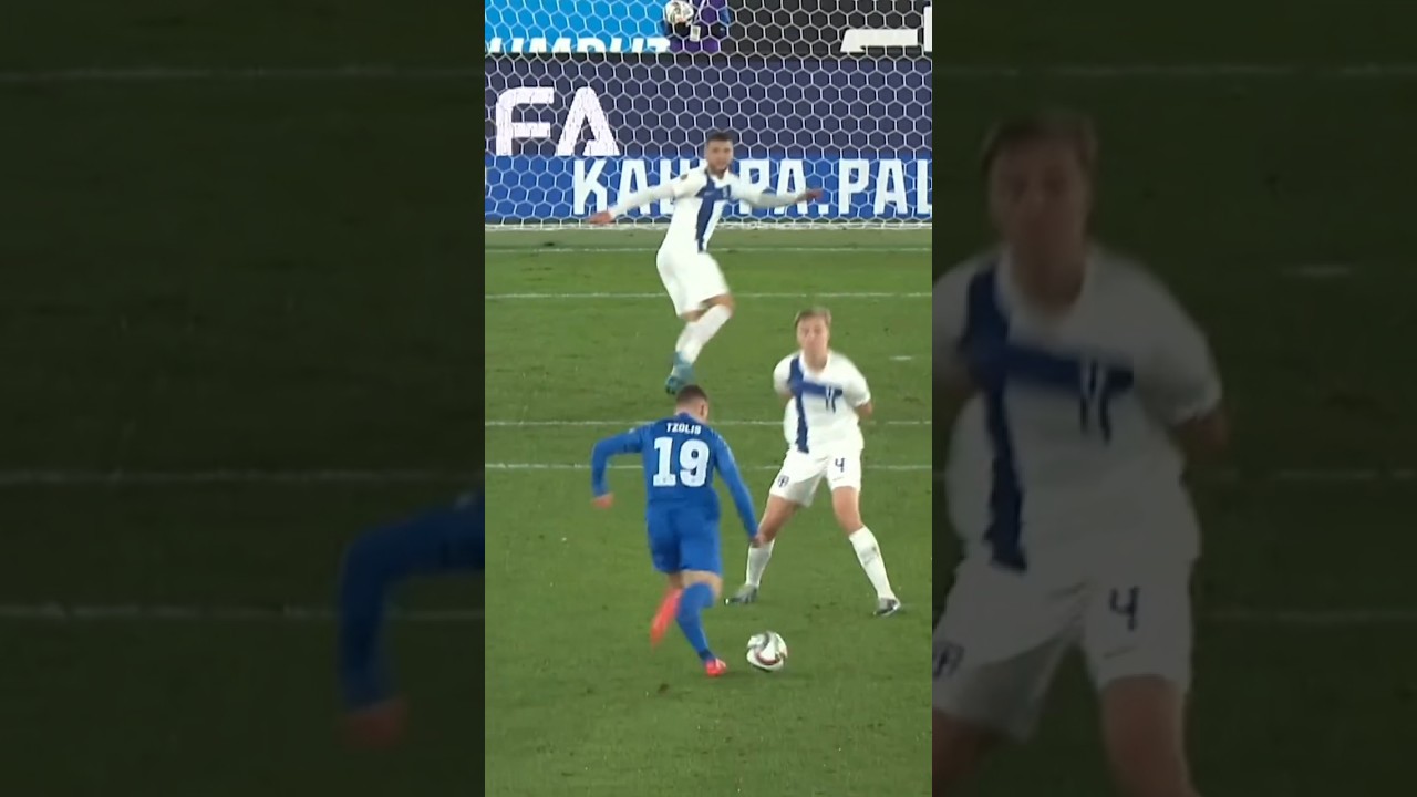 Incredible from Christos Tzolis 🤩#NationsLeague #football #shortvideo