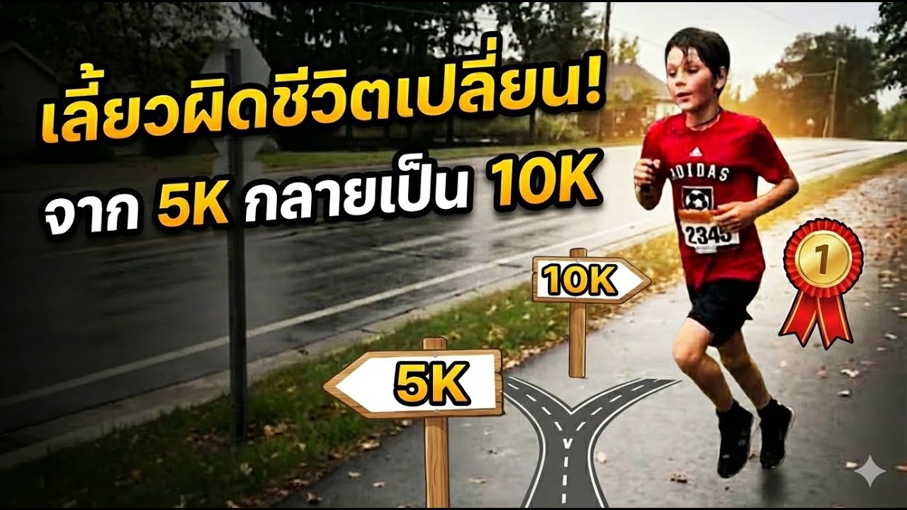 นักวิ่ง 9 ขวบสร้างตำนาน วิ่งเกินระยะแต่สู้จนได้ที่หนึ่ง