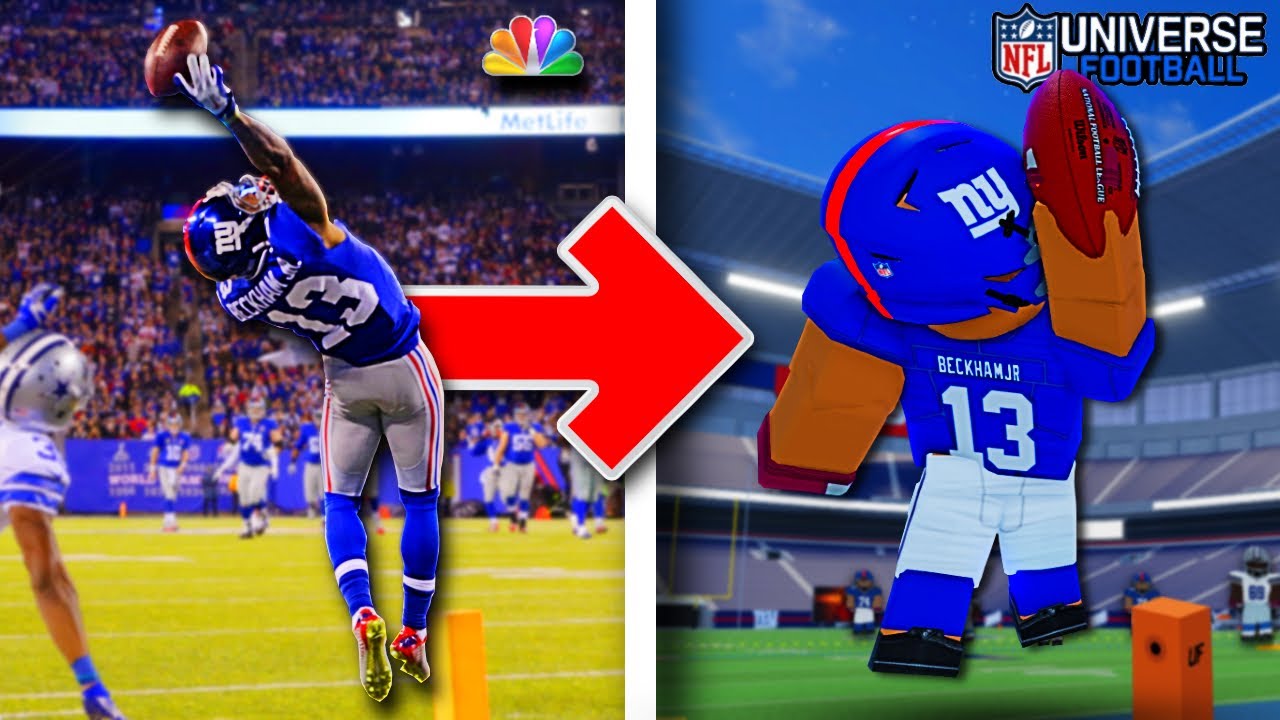 Recreating The NFL's Most ICONIC Plays in Roblox NFL Universe!