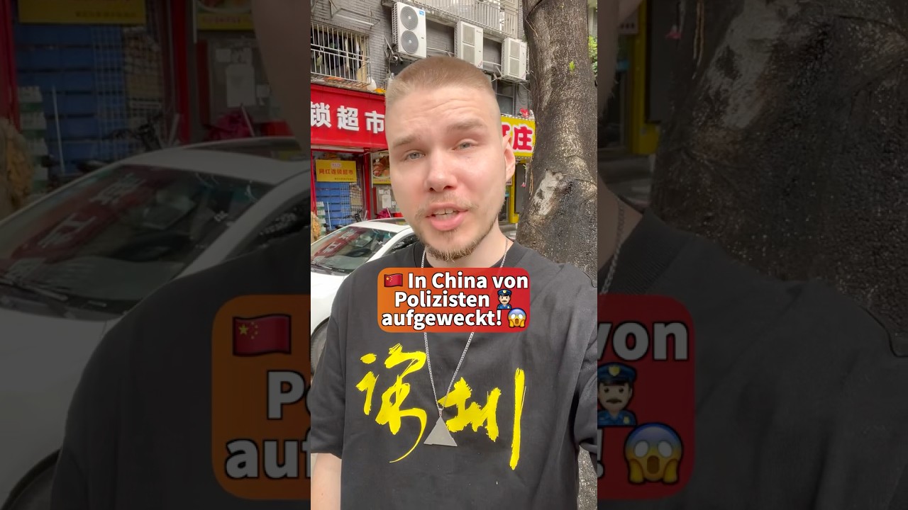 Polizisten in China wecken mich…