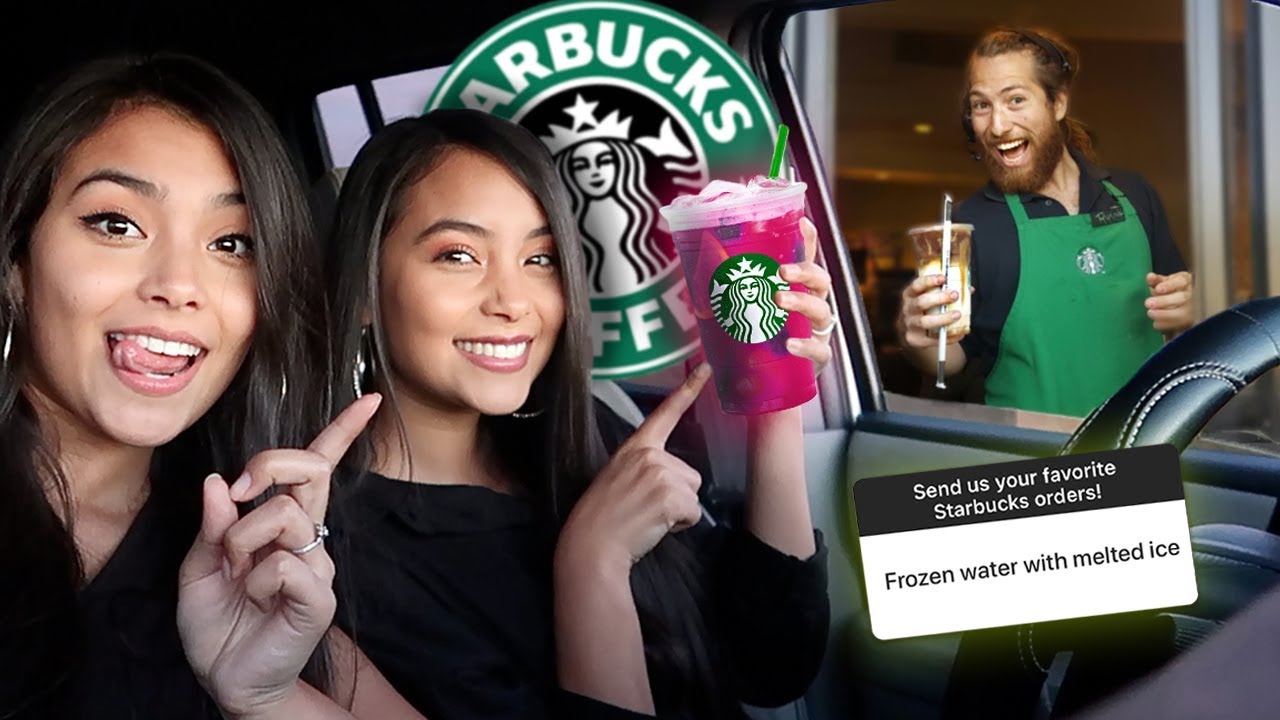 Trying Your Favorite Starbucks Drinks! | MontoyaTwinz