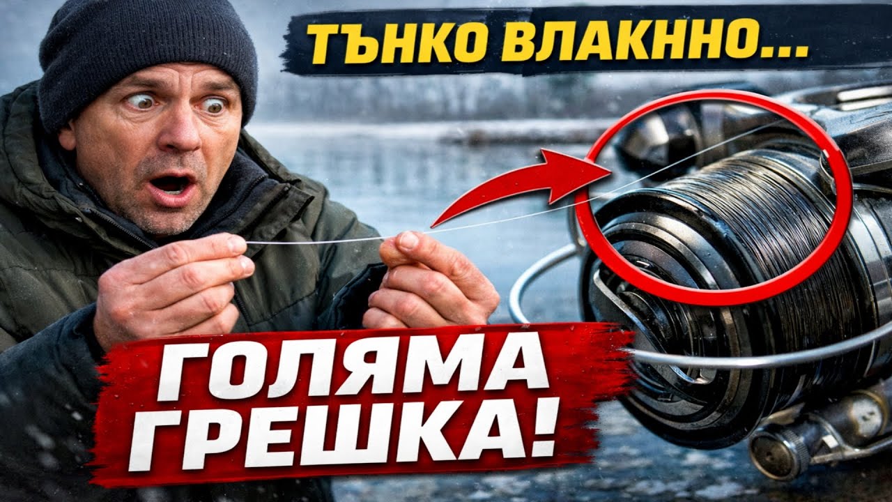 Януарска грешка: Заради ТОВА влакно стоиш без риба. А не е дебелината.