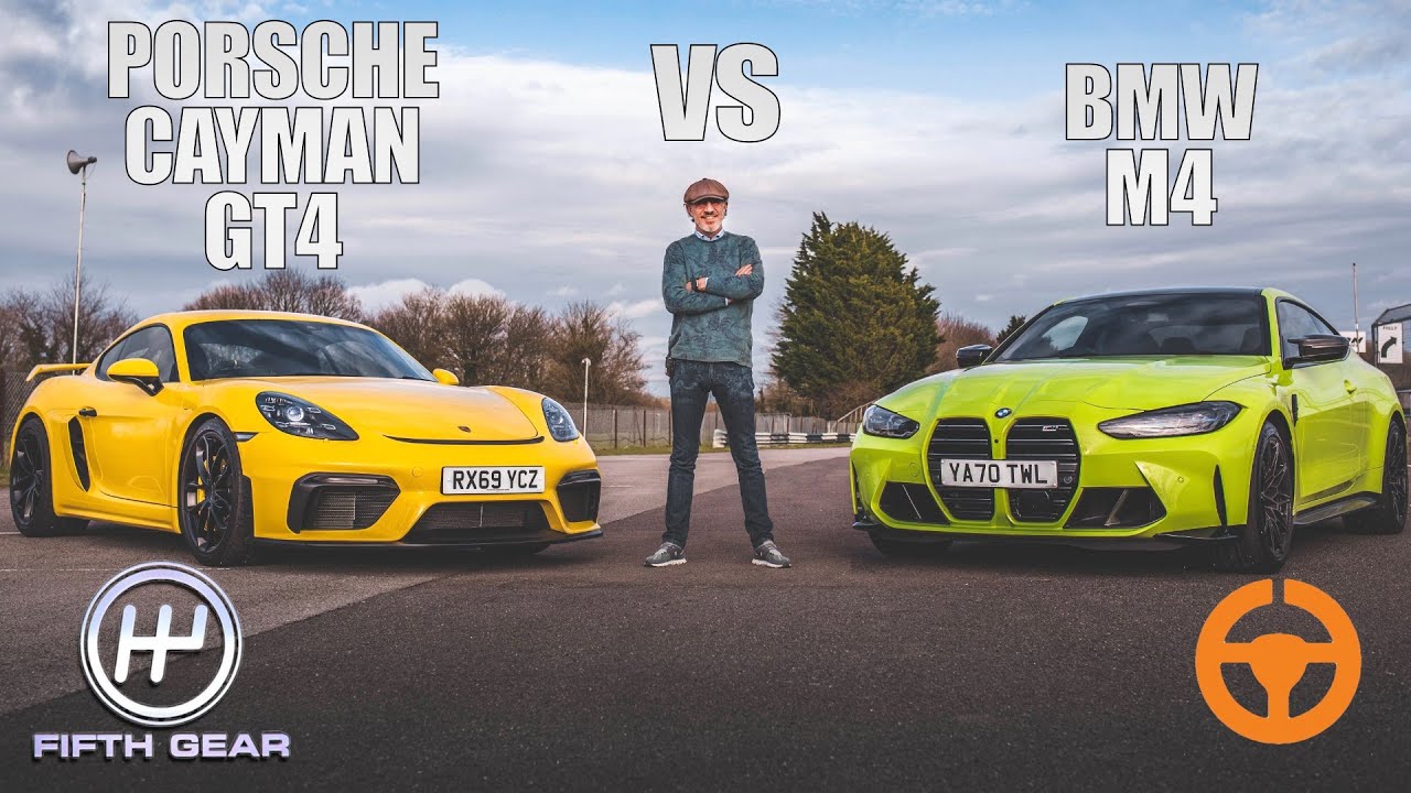 New BMW M4 vs Porsche Cayman GT4 - Shootout | Fifth Gear
