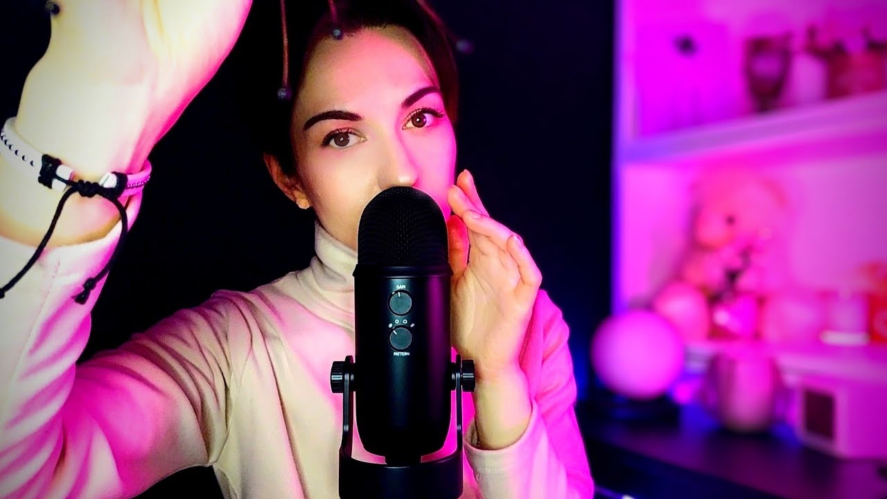 АСМР для сна💜Просто близкий шёпот с ушка на ушко🖤ASMR for sleep🌙Just a close whisper from ear to ear