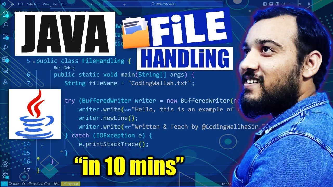 Java File Handling in 10 mins | File Handling in Java with Real Life Examples 🔥