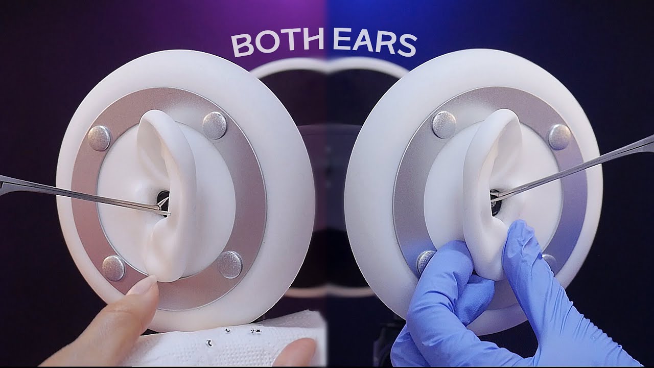 [ASMR] BOTH EARS❤️ Earwax Removal Ear Cleaning (No Talking)