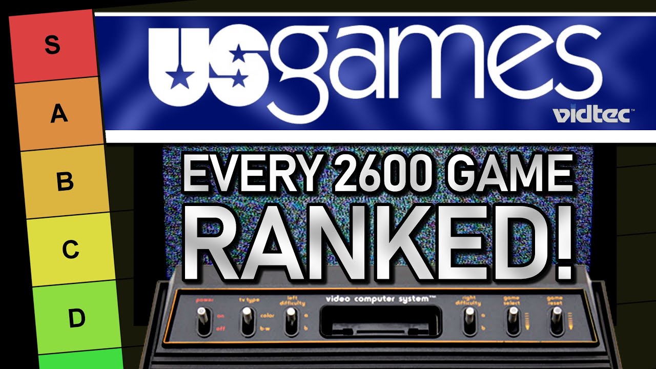 The ULTIMATE  U.S. Games/Vidtec/Atari 2600 Tier List - ALL RELEASED GAMES RANKED