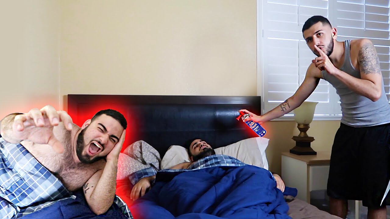 AIR HORN WAKE UP PRANK! 1ST PRANK IN THE OLD HOUSE!