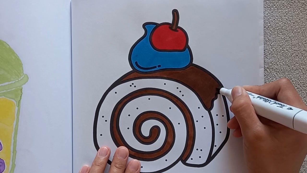 Cozy ASMR Coloring | Cinnabon Dessert Page | Coco Wyo Style