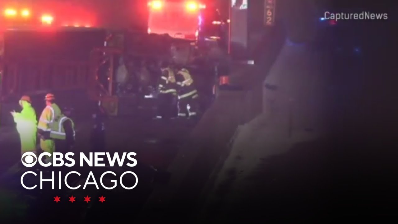 EMT, semi-trailer truck driver hospitalized in crash on I-90