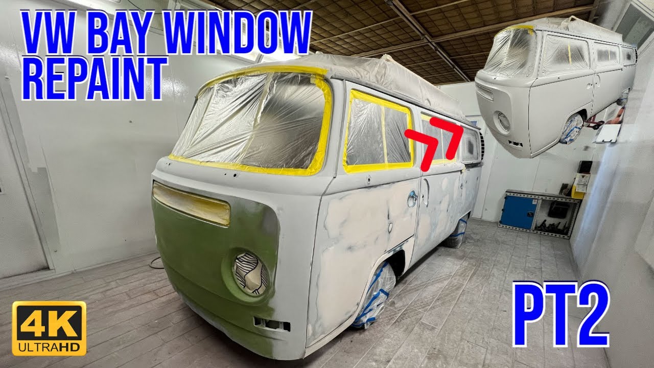 Часть 2. Перекраска Volkswagen Bay Window Camper - Kapci 634 High Build Primer Stage