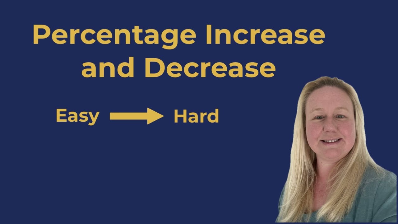 Percentage Increase and Decrease GCSE Maths | Easy to Hard Exam Questions