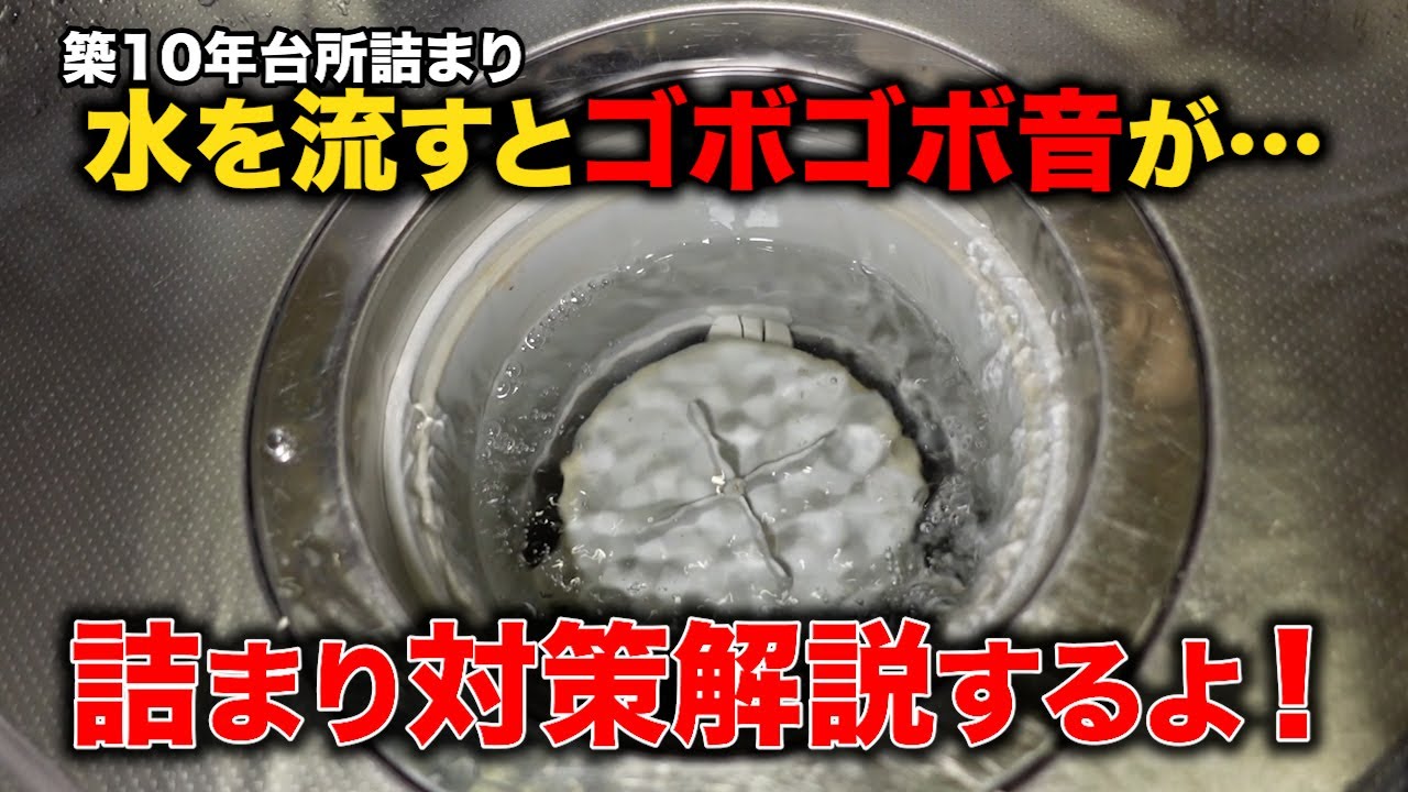 築１０年！台所がゴボゴボ鳴る？配管には柔らかい油がいっぱい！？配管を長持ちさせる方法解説します【花のお掃除 #423】