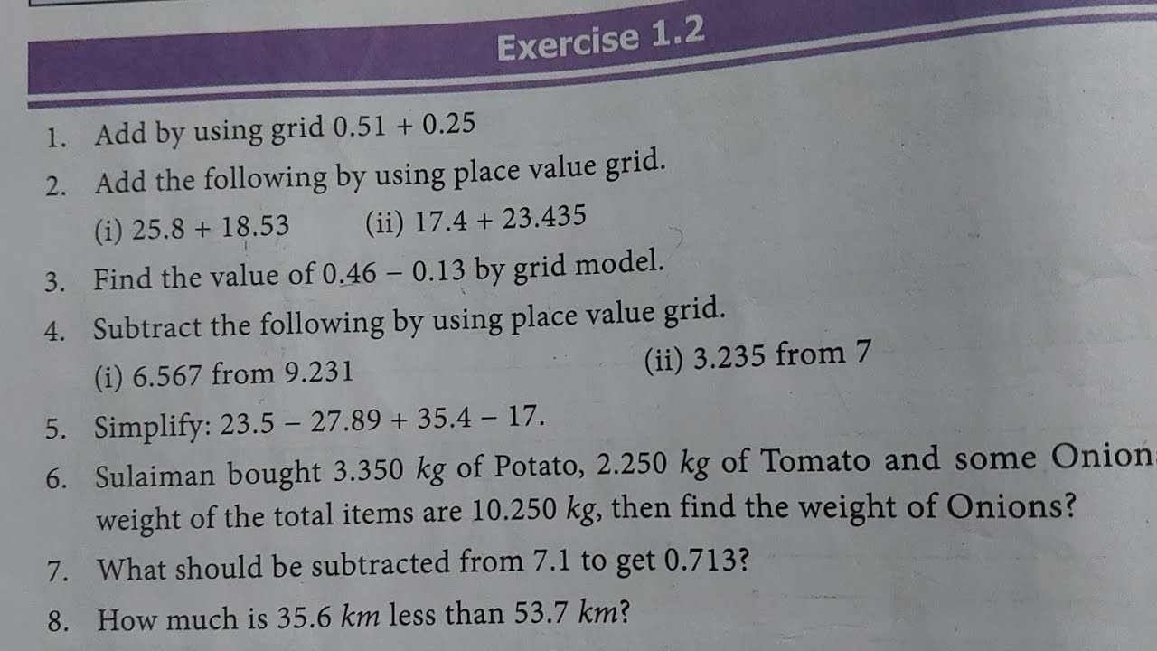 Term-3 7th std maths chapter-1 Number system in exercise 1.2