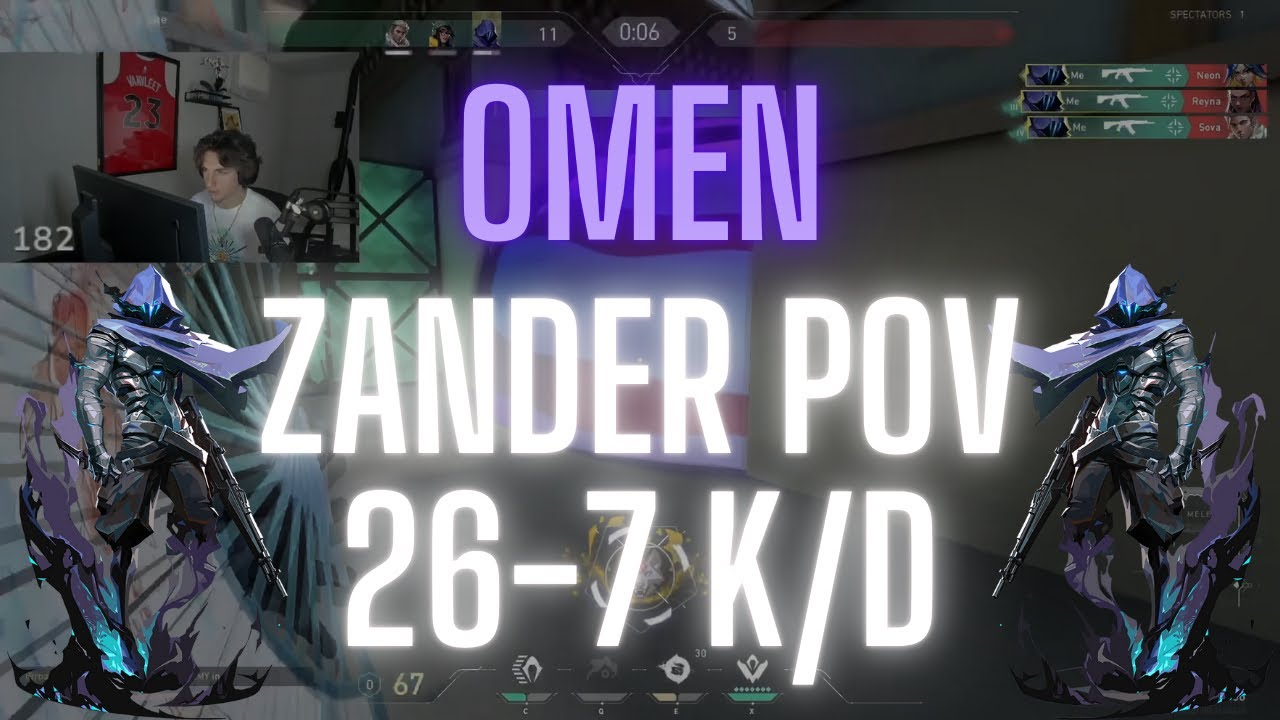 M80 Zander POV Omen on Haven 26-7 K/D (VALORANT Pro POV)