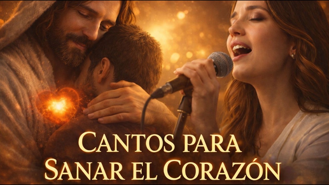 Cantos para Sanar el Corazón y Descansar en Dios 💙 Música Católica de Paz y Sanación Interior