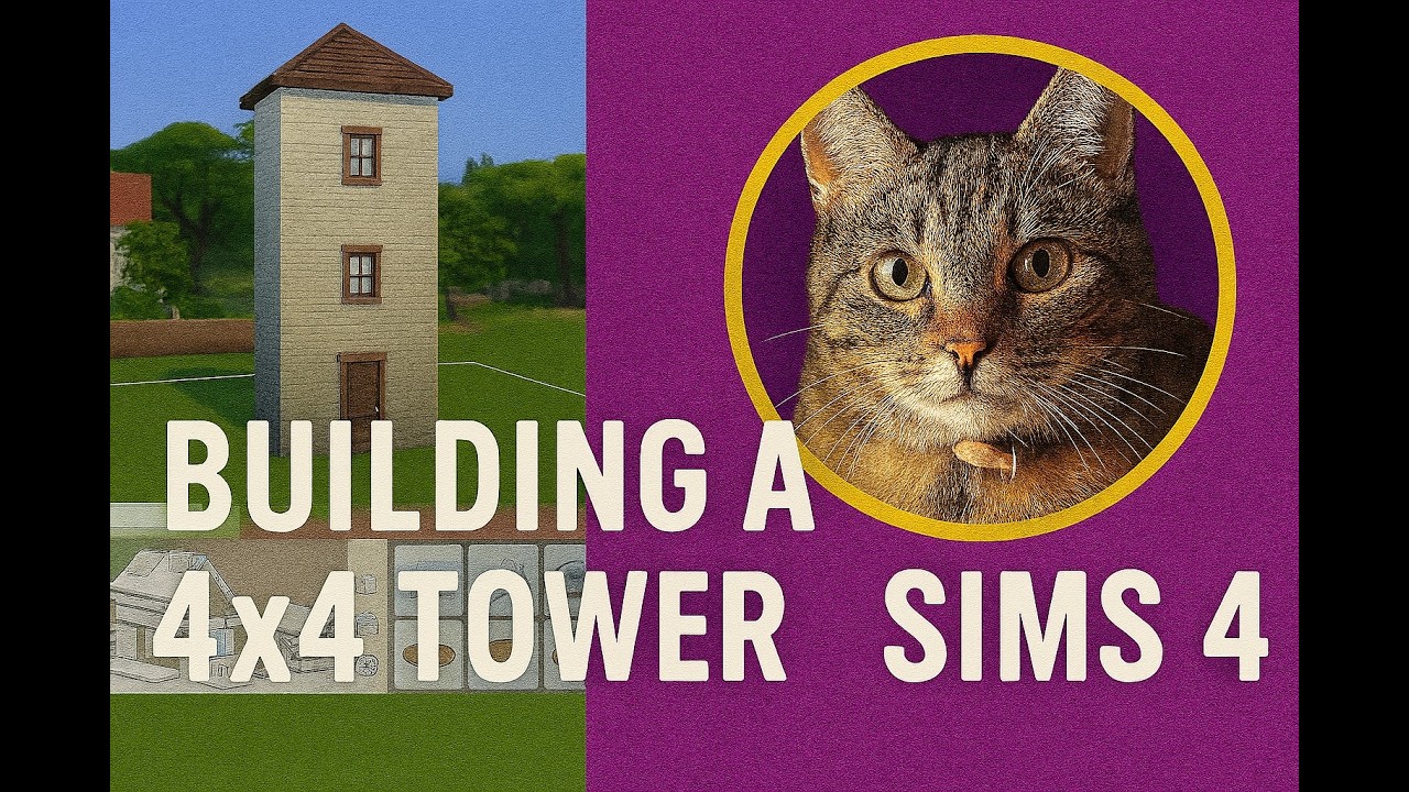 Building a 4x4 Tower in The Sims 4 Relaxing Real‑Time Build & Cozy Commentary